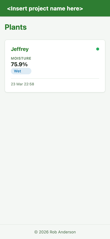 Jeffrey showing 75.9% moist (wet)